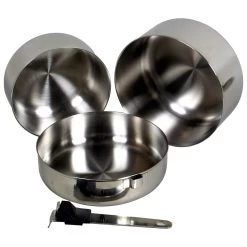 Basic Nature - Biwak Edelstahl 1 Kochset - Gryde