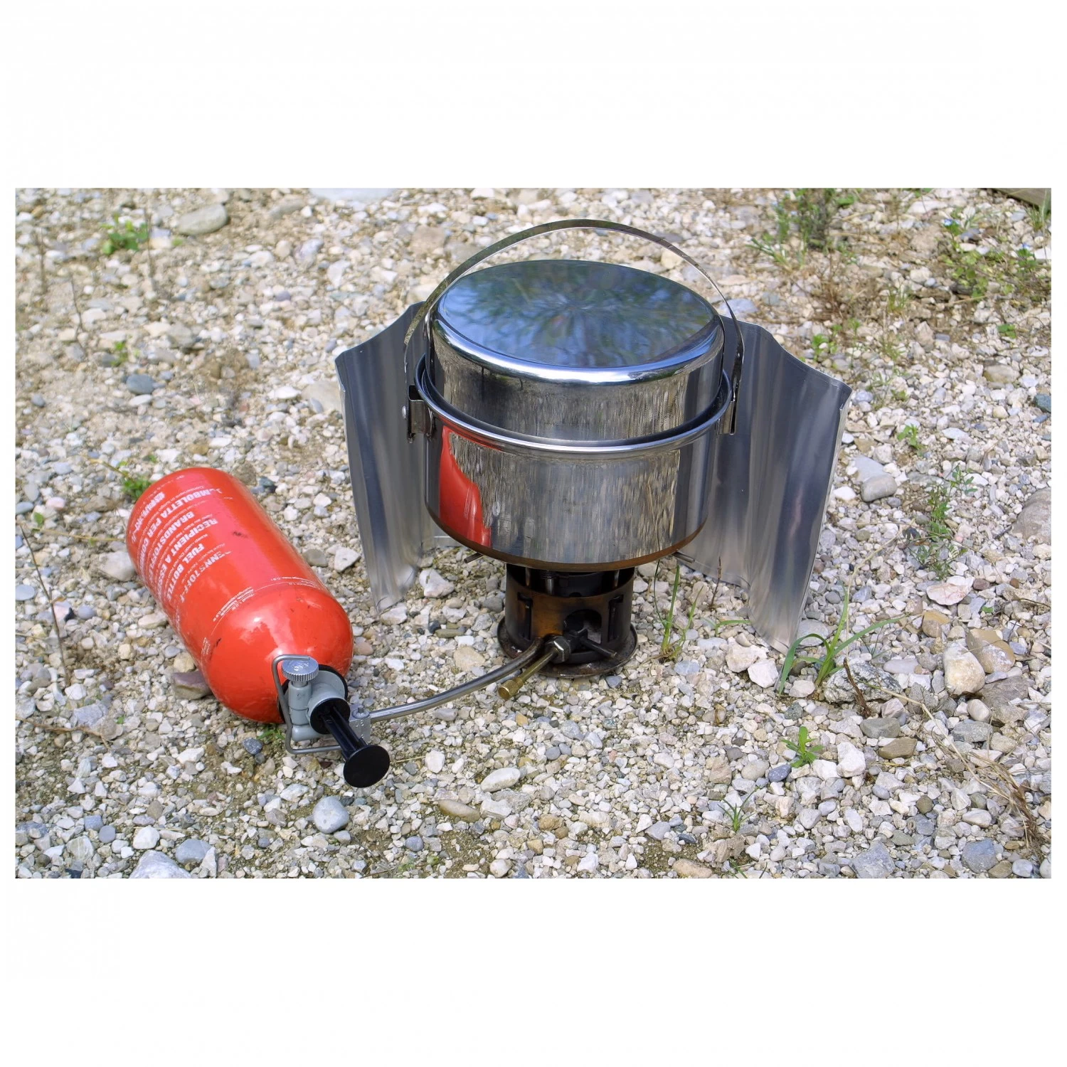 Origin Outdoors - Rollable Aluminium Windscreen 2 Origin Outdoors - Rollable Aluminium Windscreen - Billede 2