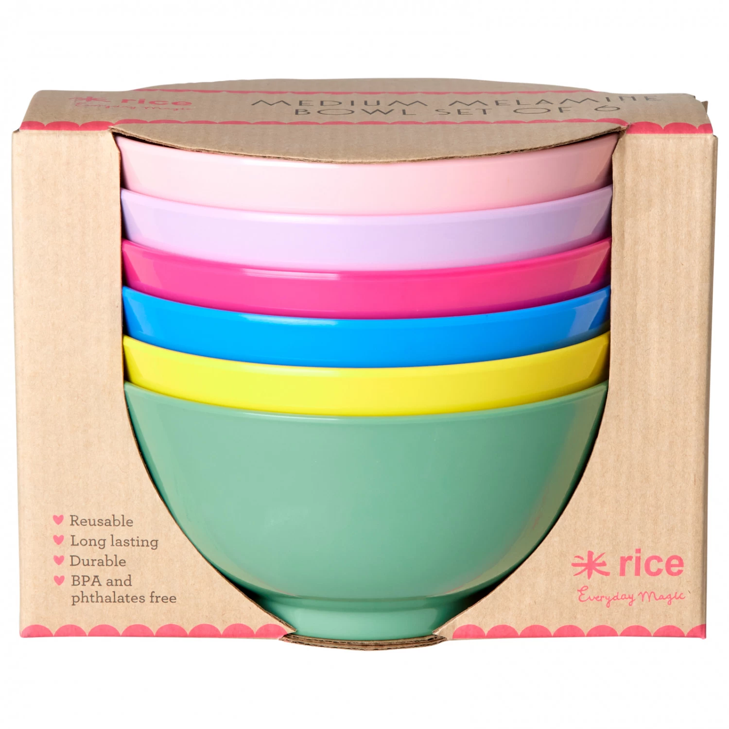 Rice - Melamine Medium Bowl Giftbox - Skål 1 Rice - Melamine Medium Bowl Giftbox - Skål
