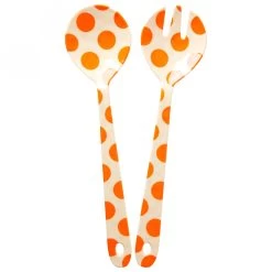 Rice - Melamine Salad Spoon And Fork - Bestik-sæt