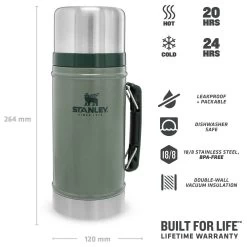 Stanley - Classic Food Container 0,94 L - Madopbevaring -Udendørs køkken forsyninger discountbutik stanley classic food container 094 l madopbevaring detail 4