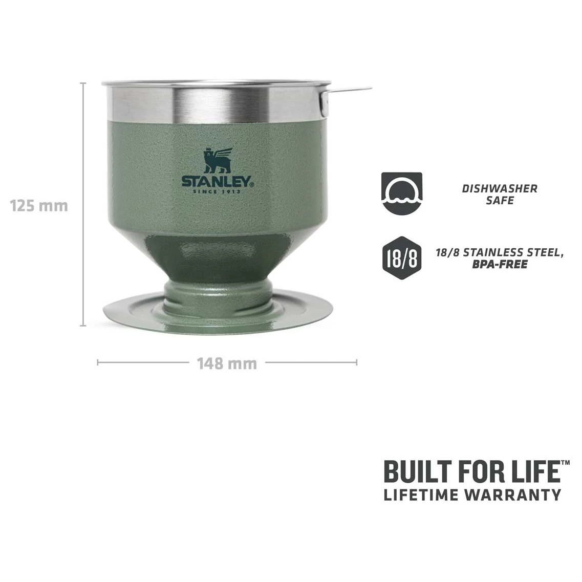 Stanley - Classic Perfect-Brew Pour Over - Kaffefilter 4 Stanley - Classic Perfect-Brew Pour Over - Kaffefilter - Billede 4