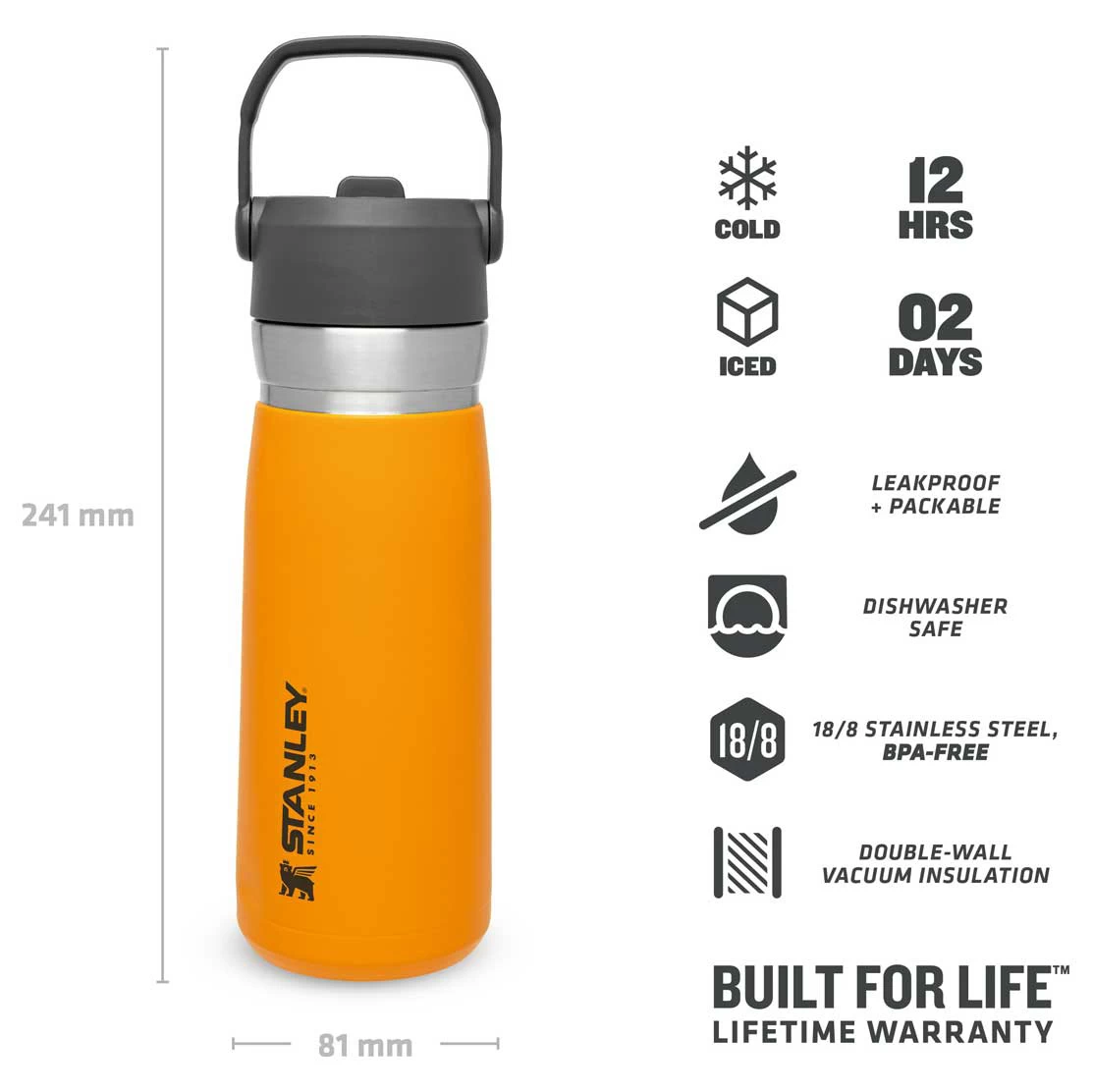 Stanley - Iceflow Flip Straw Water Bottle - Termoflaske 4 Stanley - Iceflow Flip Straw Water Bottle - Termoflaske - Billede 4