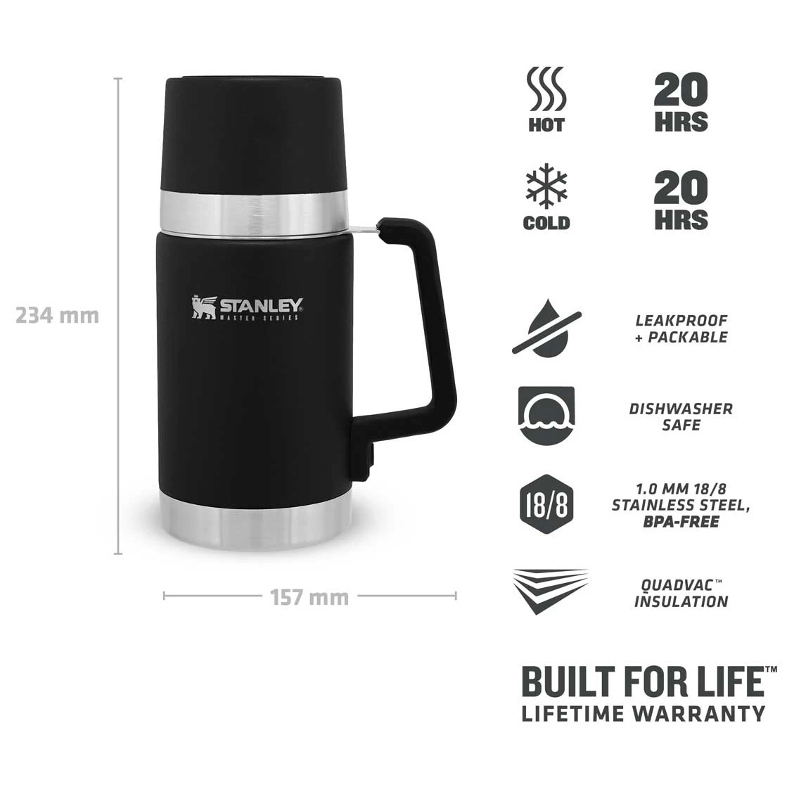 Stanley - Master Vacuum Food Jar - Madopbevaring 5 Stanley - Master Vacuum Food Jar - Madopbevaring - Billede 5