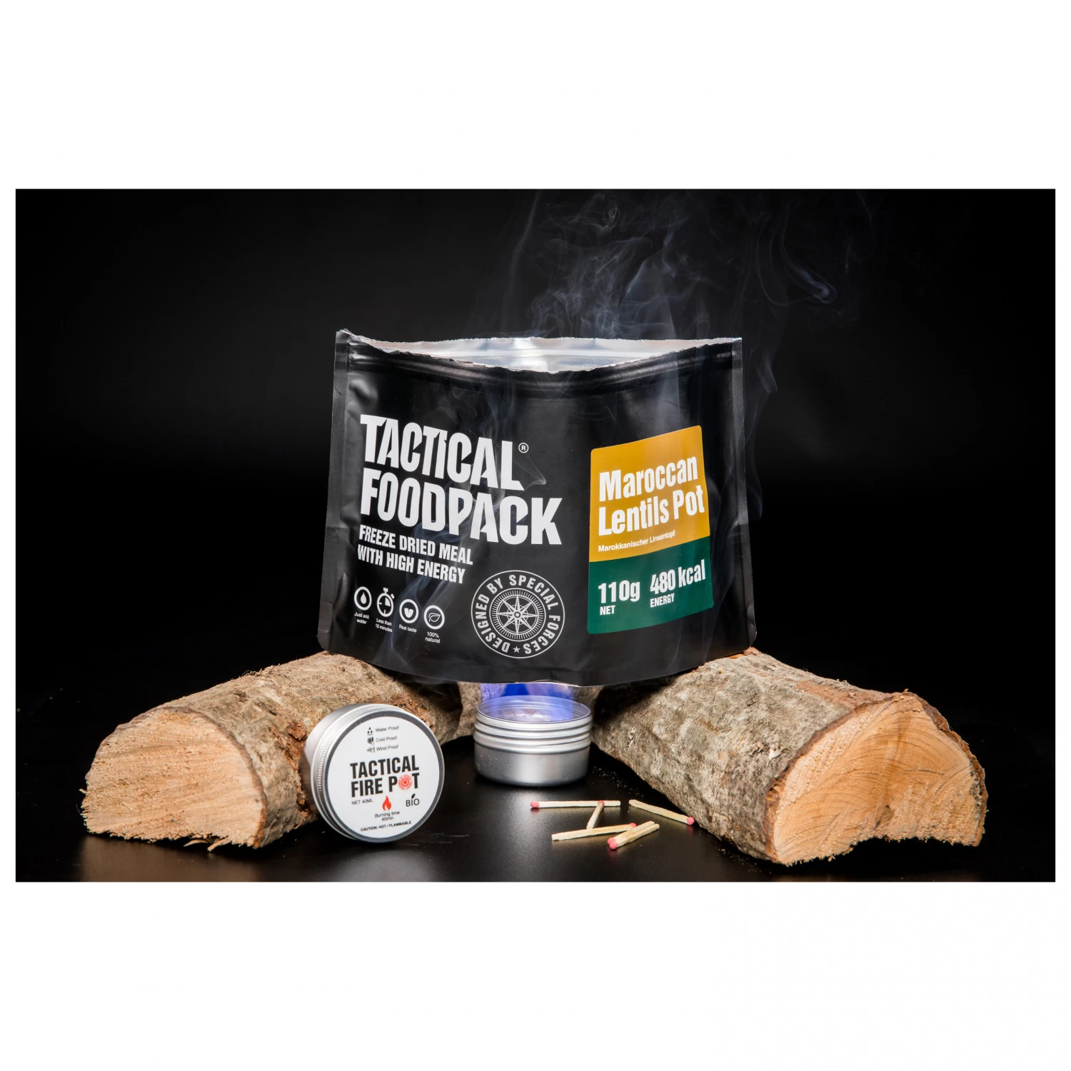 TACTICAL FOODPACK - Tactical Fire Pot - Kogeapparater Til Tørbrændstof 2 TACTICAL FOODPACK - Tactical Fire Pot - Kogeapparater Til Tørbrændstof - Billede 2